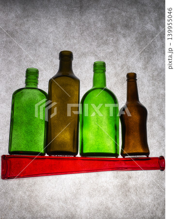 Still life with colored bottles Still life with colored bottles 139955046