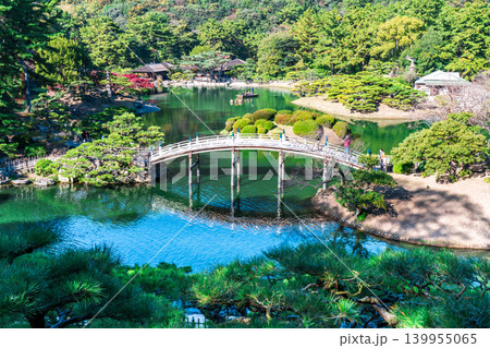 【特別名勝】栗林公園 晩秋の風景 飛来峰から見た南湖3 香川県高松市 【特別名勝】栗林公園 晩秋の風景 飛来峰から見た南湖3 香川県高松市 139955065
