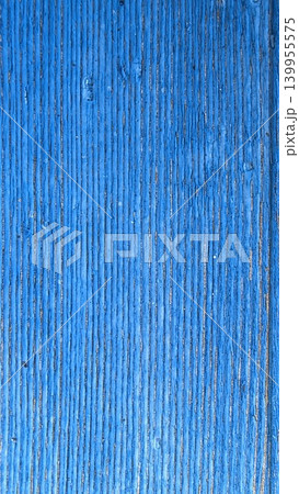 Blue painted wood texture background with vertical grain, weathered rustic surface for design, backdrop, craft projects and vintage style layouts. 139955575