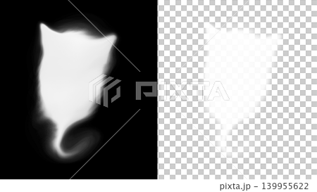 Cat-shaped smoke bubble and speech bubble frame (transparent PNG) - Halloween, horror theme Cat-shaped smoke bubble and speech bubble frame (transparent PNG) - Halloween, horror theme 139955622