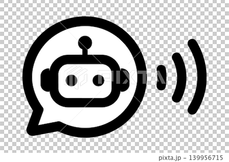 AI音声のアイコンイラスト 139956715