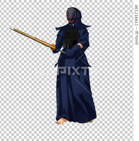 Kendo stance Kendo stance 139957190