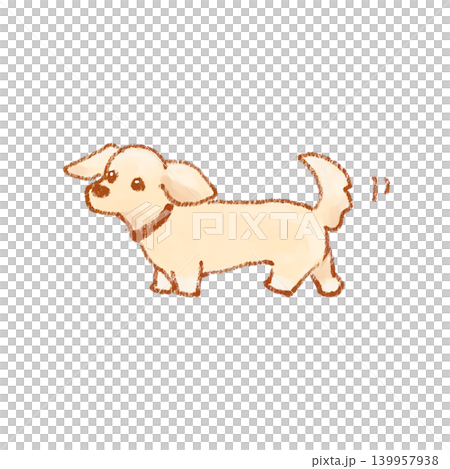 可愛的小狗插畫 139957938