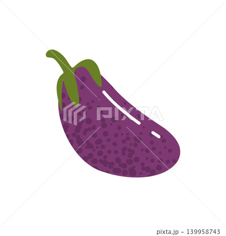 Eggplant Vegetable Harvest Food Illustration 139958743