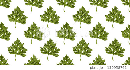 Parsley Leaf Seamless Herb Pattern Parsley Leaf Seamless Herb Pattern 139958761
