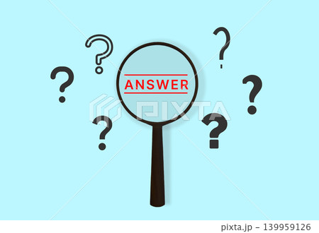 ANSWER 虫眼鏡 答え発見 139959126
