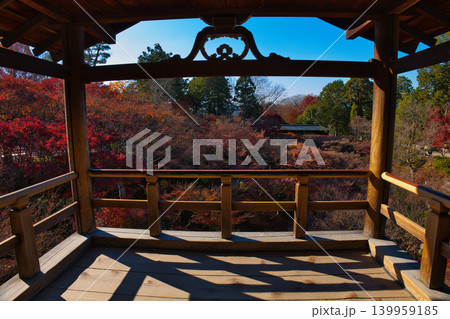 東福寺の紅葉と静寂に包まれた京都の風景 東福寺の紅葉と静寂に包まれた京都の風景 139959185
