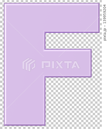 3D Material_Alphabet_F_Purple 3D Material_Alphabet_F_Purple 139959204