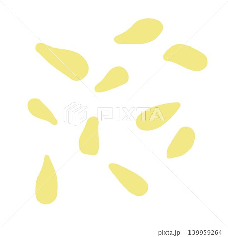 Lemon seeds set. Cartoon citrus tropical collection Lemon seeds set. Cartoon citrus tropical collection 139959264