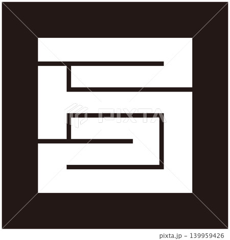 家紋-角字-弓（ゆみ） 139959426