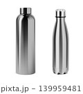Two stainless steel insulated water bottles on white Two stainless steel insulated water bottles on white 139959481