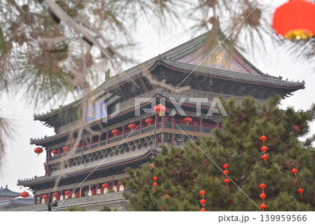 chinese temple in the winter 139959566