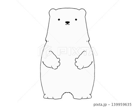 かわいいシロクマのキャラクター2 139959635