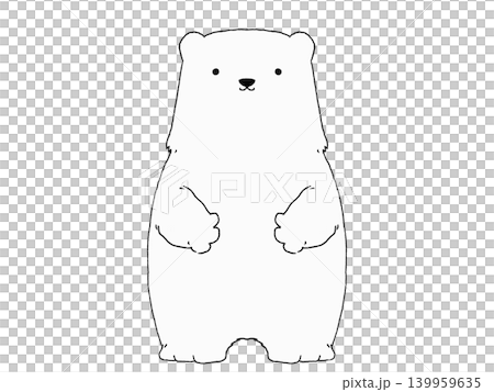 かわいいシロクマのキャラクター2 139959635