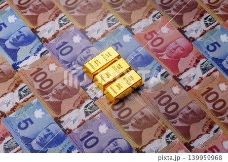 Canadian gold bars or ingots as a tool for balance, financial investment. Canadian gold Canadian gold bars or ingots as a tool for balance, financial investment. Canadian gold 139959968