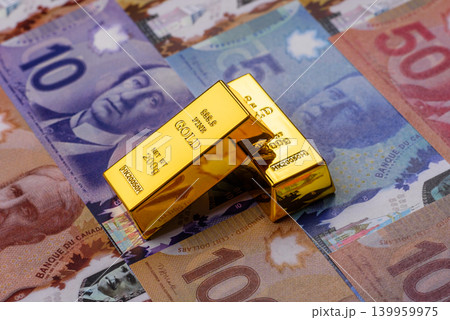 Canadian gold bars or ingots as a tool for balance, financial investment. Canadian gold Canadian gold bars or ingots as a tool for balance, financial investment. Canadian gold 139959975