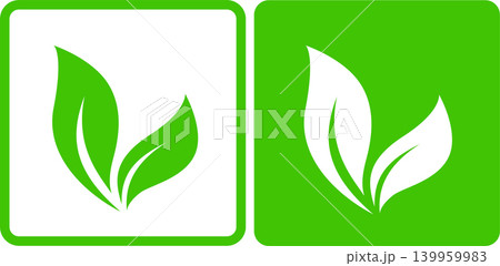Green eco drawn symbol green leaves Green eco drawn symbol green leaves 139959983