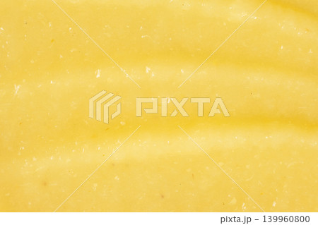 Macro texture of smooth golden apple puree...の写真素材 [139960800] - PIXTA