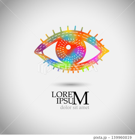 eye logo Hand drawn. Not AI, vector illustration. eye logo Hand drawn. Not AI, vector illustration. 139960819