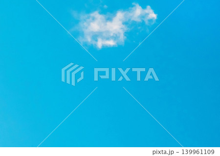 Lonely small cloud clean blue sky background weather atmosphere Lonely small cloud clean blue sky background weather atmosphere 139961109
