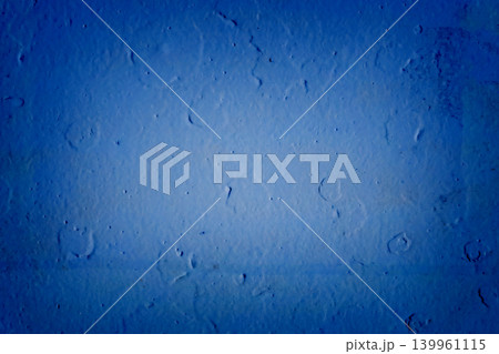 Blue grunge peeling paint old worn metallic weathered iron texture rough background dirty steel shabby obsolete messy 139961115