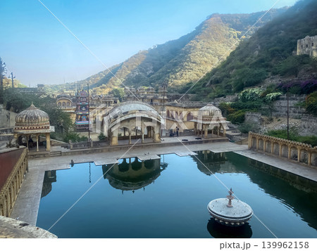 Galta Ji Temple complex in Jaipur, India Galta Ji Temple complex in Jaipur, India 139962158