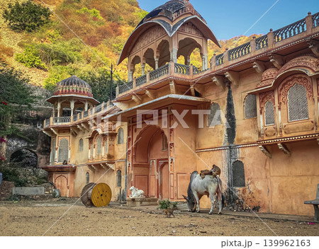 Galta Ji Temple complex in Jaipur, India Galta Ji Temple complex in Jaipur, India 139962163