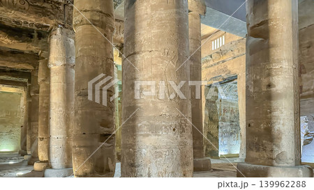 Beautiful interiors and ancient hieroglyphs in the Temple of Seti I in Abydos, Egypt. Beautiful interiors and ancient hieroglyphs in the Temple of Seti I in Abydos, Egypt. 139962288