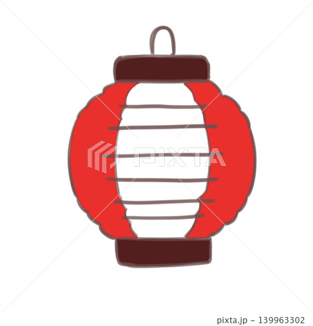 赤い提灯イラスト 赤い提灯イラスト 139963302