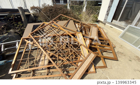 家じまい家解体現場 昭和の木造古民家 139963345
