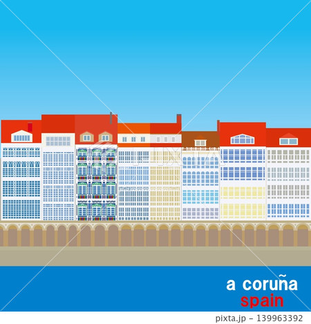 ア・コルーニャ a coruna ガリシア galicia スペイン ア・コルーニャ a coruna ガリシア galicia スペイン 139963392