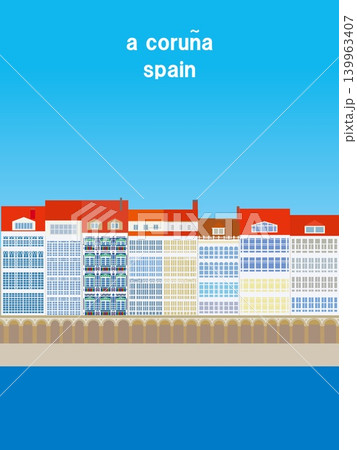 ア・コルーニャ a coruna ガリシア galicia スペイン ア・コルーニャ a coruna ガリシア galicia スペイン 139963407