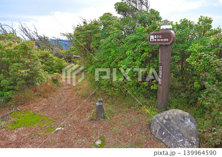 伊豆半島　伊豆山稜線歩道の魂ノ山山頂 139964590