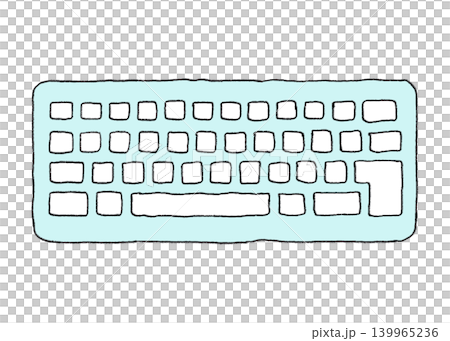 A simple, hand-drawn vector illustration of a computer keyboard. A simple, hand-drawn vector illustration of a computer keyboard. 139965236