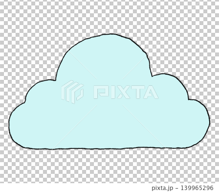 Simple hand-drawn cloud vector illustration Simple hand-drawn cloud vector illustration 139965296