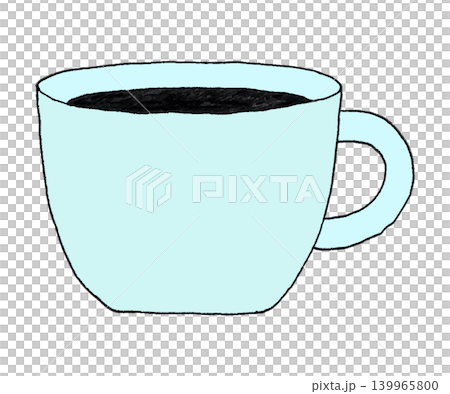 手書きのシンプルなコーヒーカップのベクターイラスト 手書きのシンプルなコーヒーカップのベクターイラスト 139965800