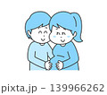 赤ちゃんを授かって喜んでいる夫婦のイラスト 139966262