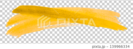 yellow brush isolated on transparent background yellow watercolor 139966334