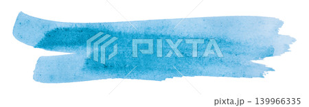 Light blue brush isolated on transparent background Light blue watercolor Light blue brush isolated on transparent background Light blue watercolor 139966335