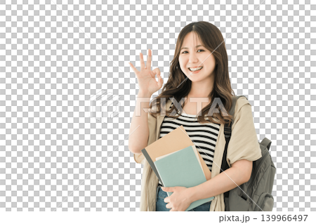 High school students and university students (students, cram school students, preparatory school students) in the hallways of universities and schools. 139966497