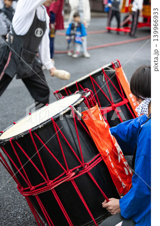多川稲荷神社初午まつり火伏せの虎舞の太鼓 139966933