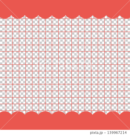 Square red scalloped frame grid background material Square red scalloped frame grid background material 139967214