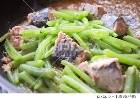 サバ缶とみずの煮物 サバ缶とみずの煮物 139967499