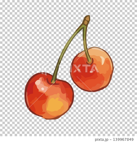 A mouthwatering illustration of cherries A mouthwatering illustration of cherries 139967849