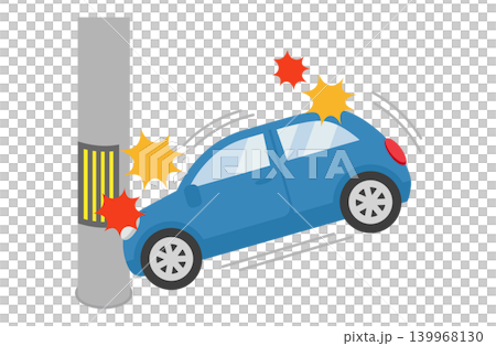 Car crashes into utility pole Car crashes into utility pole 139968130