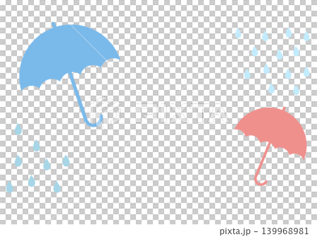 傘のイラスト 雨の日イメージ 傘のイラスト 雨の日イメージ 139968981