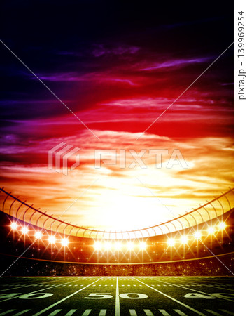 American soccer stadium at night 139969254