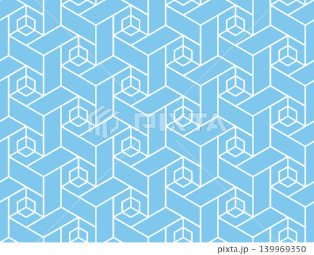 The geometric pattern with lines. Seamless vector background. White and blue texture. Graphic modern pattern. Simple lattice graphic design The geometric pattern with lines. Seamless vector background. White and blue texture. Graphic modern pattern. Simple lattice graphic design 139969350