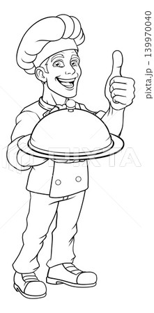 Chef Baker Cartoon Cook Food Man Mascot Character 139970040