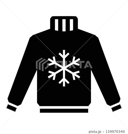 Sleigh silhouette icon with snowflake on white background Sleigh silhouette icon with snowflake on white background 139970340